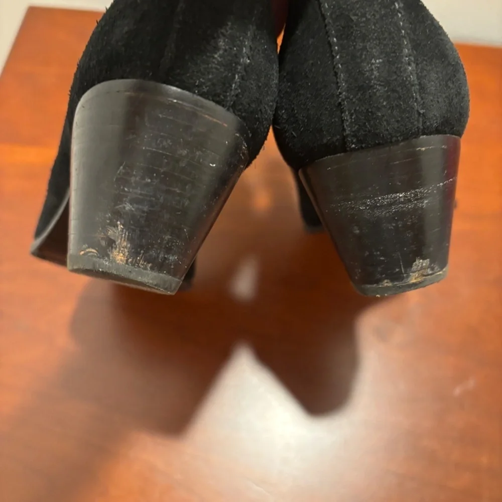 Sandro Women's Suede Ankle Boots in Black Size 39/8.5